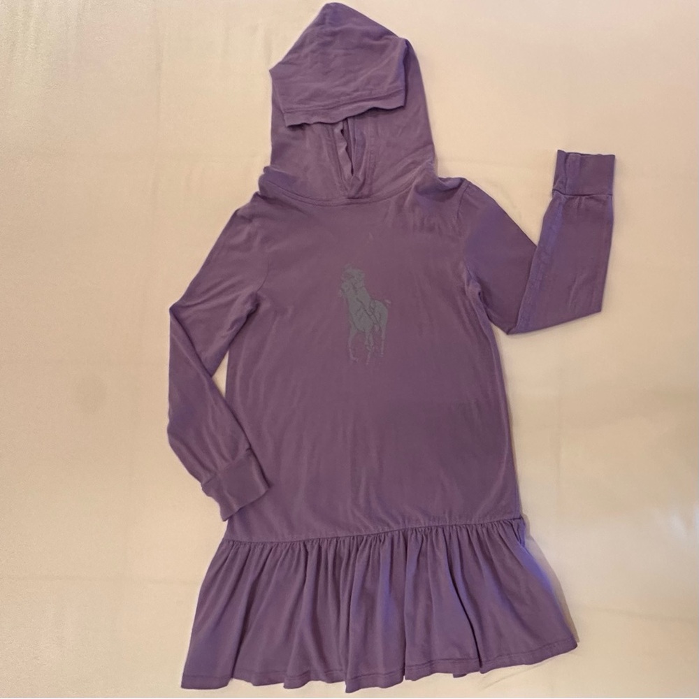 Polo Ralph Lauren Purple Kids Hooded Dress